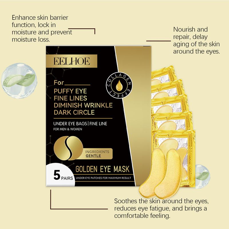 EELHOE Augenmasken, reduziert feine Linien und dunkle Augenringe, spendet Feuchtigkeit, pflegt und strafft die Haut um die Augen_voghion.com