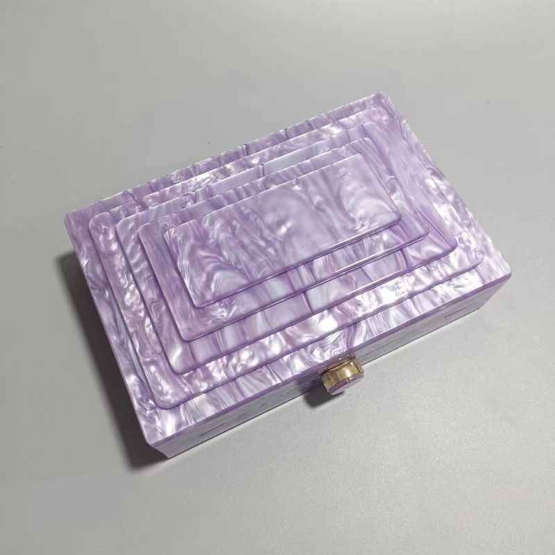 Borsa da donna, borsa da pranzo, borsa con cuciture retrò, tendenza, borsa a tracolla in acrilico con catena, per ragazza_voghion.com