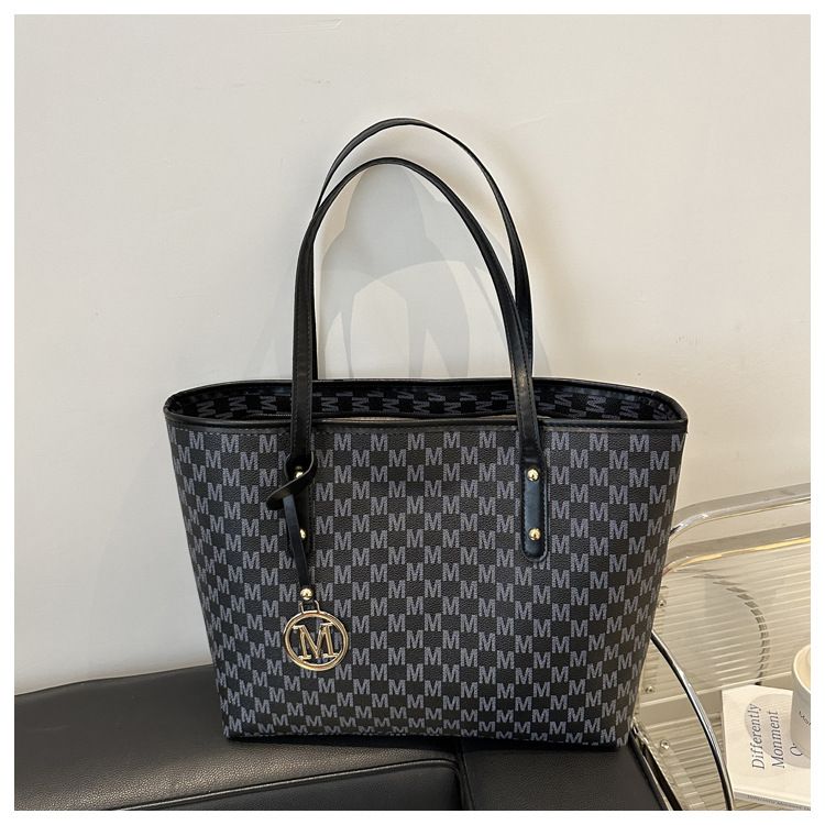 Borsa da ascellare grande da donna Do&thin - Borsa a tracolla alla moda per lavoro e uso quotidiano, morbida pelle PU con doppi spallacci_voghion.com