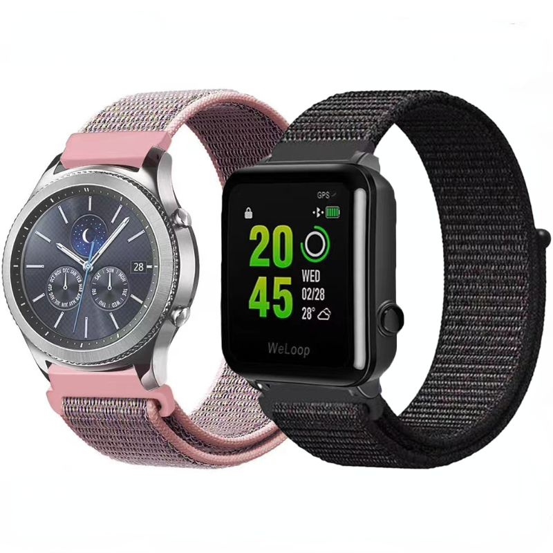 Cinturino in nylon per orologio Samsung Galaxy 4/4 Classic / 5 Pro Gear S3 Amazfit GTR Cinturino per orologio sportivo per orologio Huawei GT 2/3 Pro_voghion.com