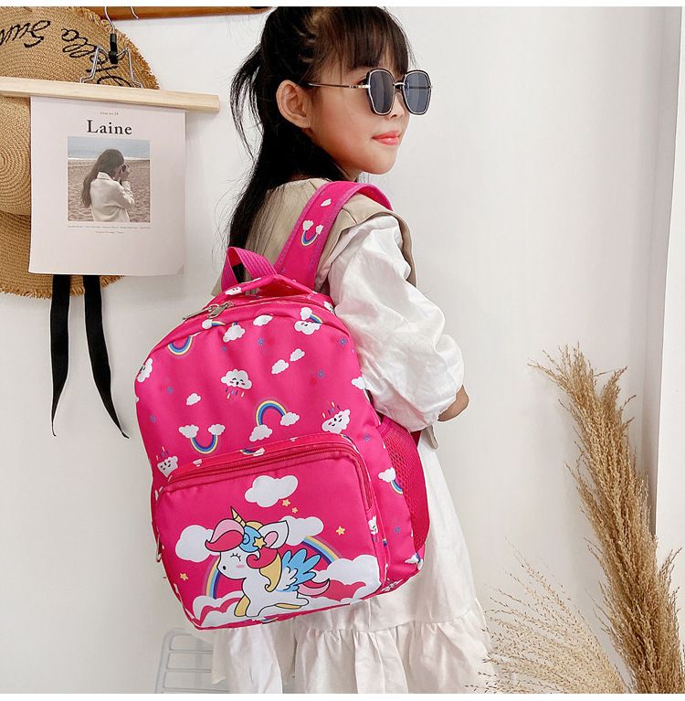 Andralyn Neue Kindertasche mit Cartoon-Print Kinderrucksack Trendy und süßer Dinosaurier-Kindergartenrucksack_voghion.com