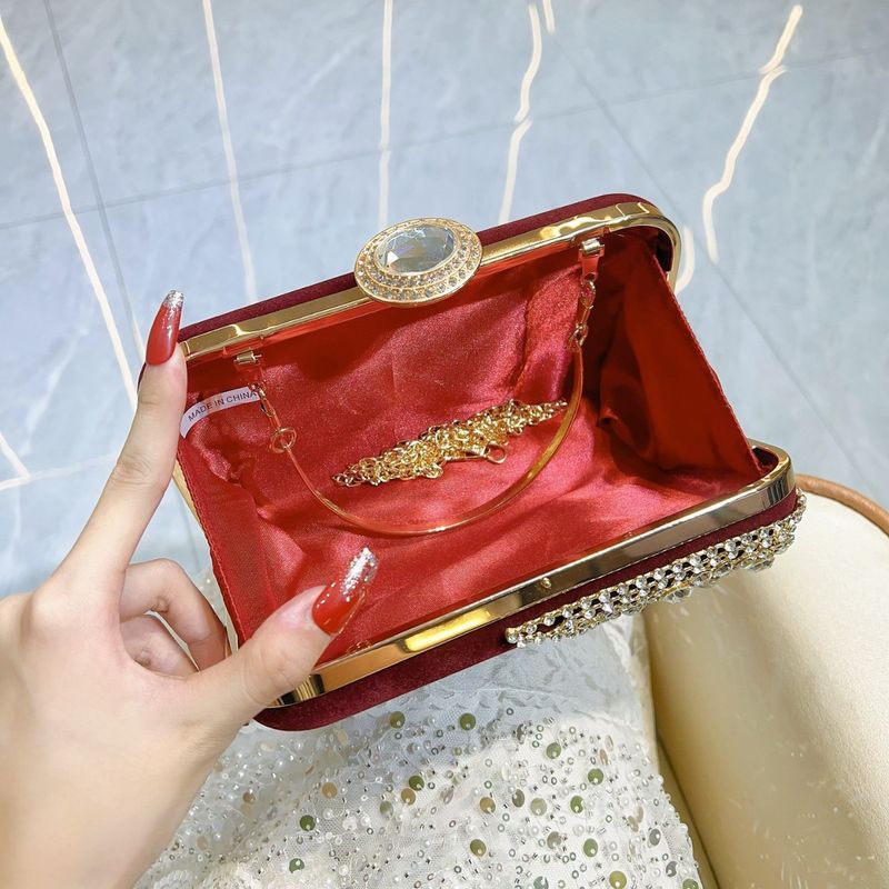 Borsa tempestata di diamanti da donna, versatile pochette da festa per abiti e abiti da sera_voghion.com
