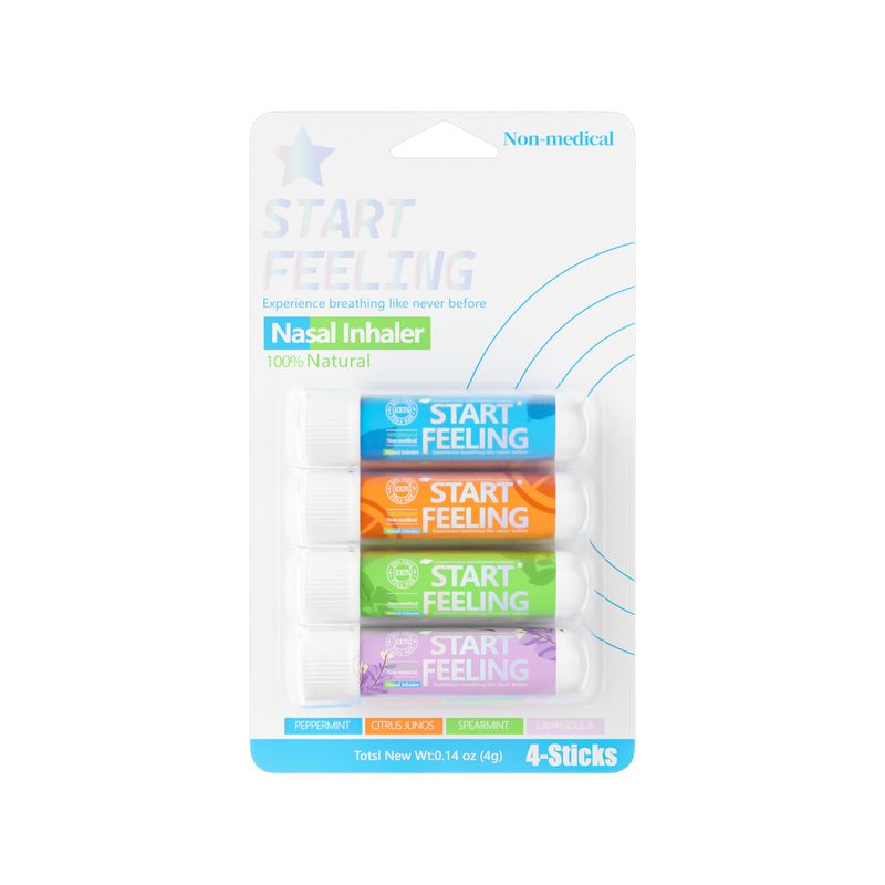 START FEEING Essential Oil Nasal Relief Refreshing Natural Plant Extract 4in1_voghion.com