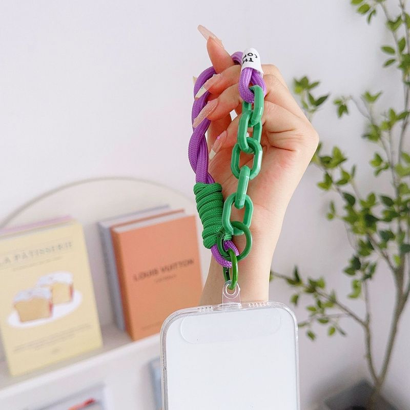 Σχοινί χειρός ντοπαμίνης, θήκη κινητού τηλεφώνου, κορδόνι, κοντό σχοινί, φορητό βραχιόλι καρπού, αλυσίδα anti-lost, μενταγιόν, μενταγιόν._voghion.com