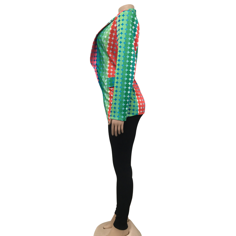 Costum de damă, îmbrăcăminte la modă avangardistă, cu rever larg, decolteu în V și mânecă lungă, dintr-o singură piesă, pentru femei_voghion.com