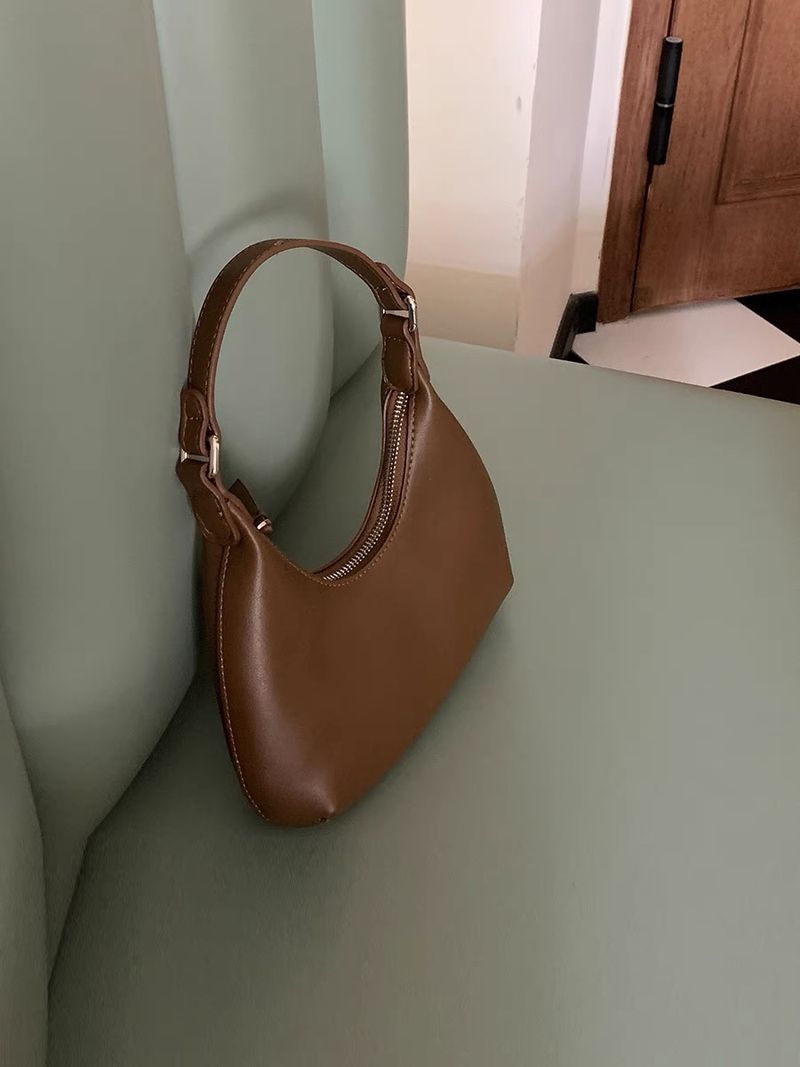 Piccola borsa a tracolla monospalla da donna, stile coreano casual, semplice e versatile, colore solido, edizione 2024_voghion.com