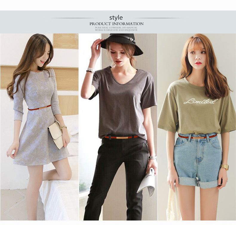 COWATHER Exquisito estilo de moda cinturones de mujer cuero de vaca enuine hebilla de aleación de alta calidad nuevo diseño gratis_voghion.com