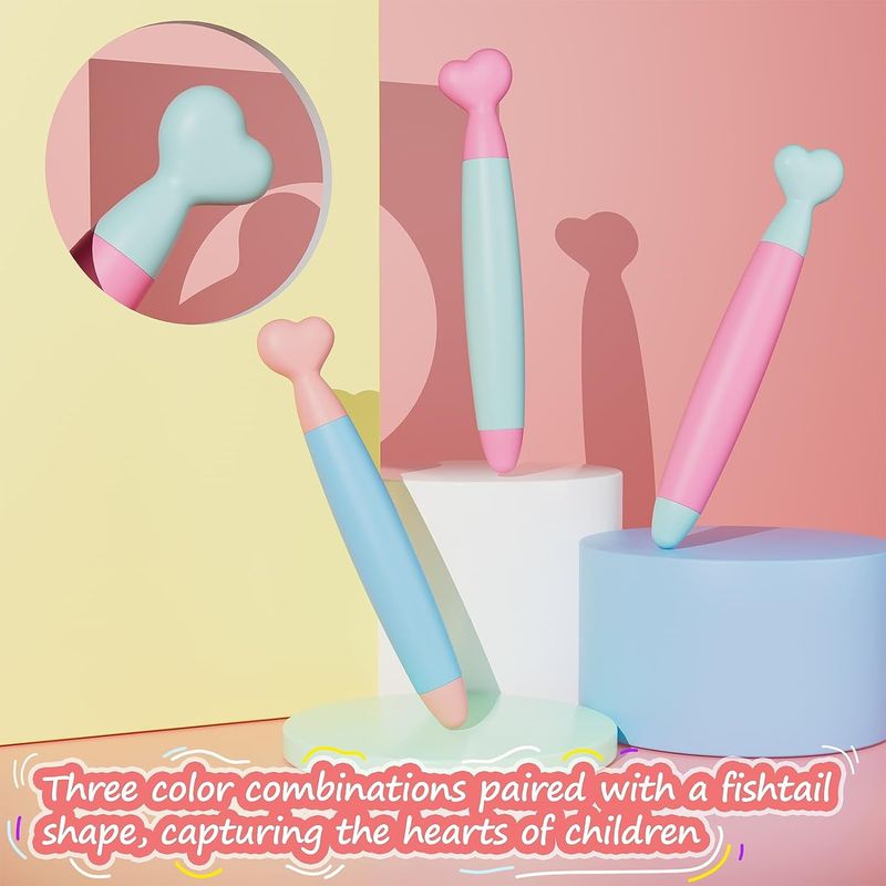 Set di stilo per touch screen per bambini (confezione da 3) – Punte in gomma morbida, compatibilità universale per iPad, iPhone, tablet e dispositivi Android_voghion.com
