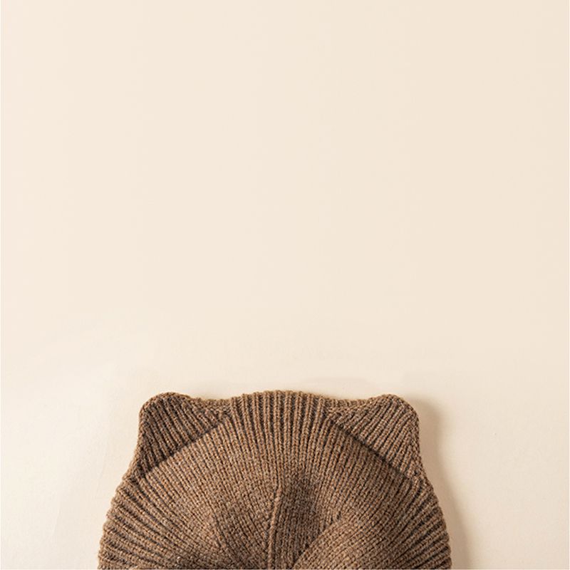 Cappello da berretto per bambini con orecchie da gatto, alla moda, autunno inverno, caldo, lavorato a maglia, per ragazzi e ragazze, carino, tinta unita, per bambini, artisti_voghion.com