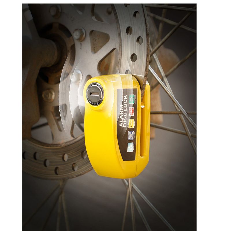 Fahrradschloss-Alarm, Diebstahlsicherung für Bremsscheiben von Elektrofahrrädern und Motorrädern, Reitausrüstung, Bouncing Fruit_voghion.com