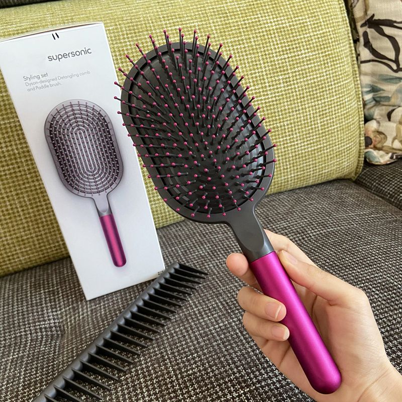 Per pettine a denti larghi aria districante parrucchiere rastrello per lo styling dei capelli massaggio spazzola Sharon set 2 pezzi strumento accessori Dropship_voghion.com
