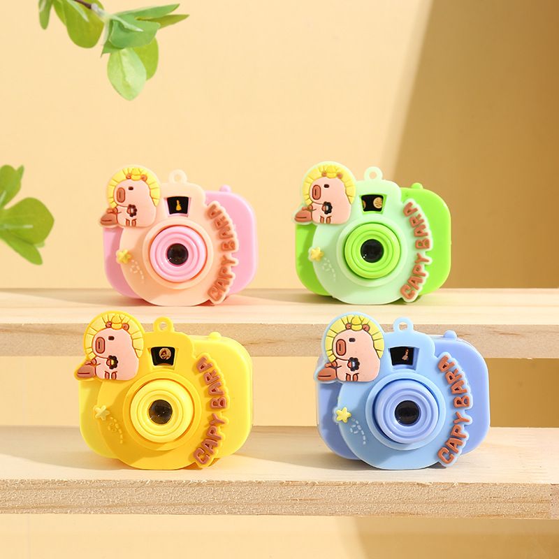 Cute Projection Function Camera Luminous Keychain Couple Car School Bag Ornament Exquisite Key Chain Gift_voghion.com