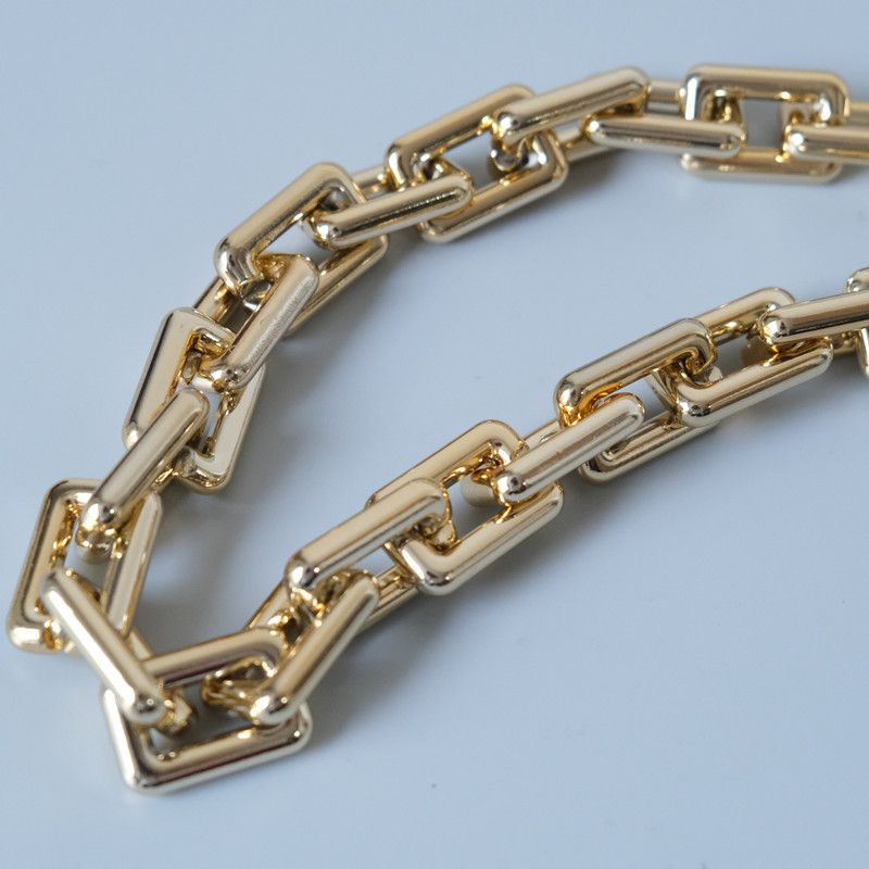Fashion Internet Celebrity Style Gold Versatile Thick Cloud Handbag Shoulder Underarm Bag Chain Crossbody Strap_voghion.com