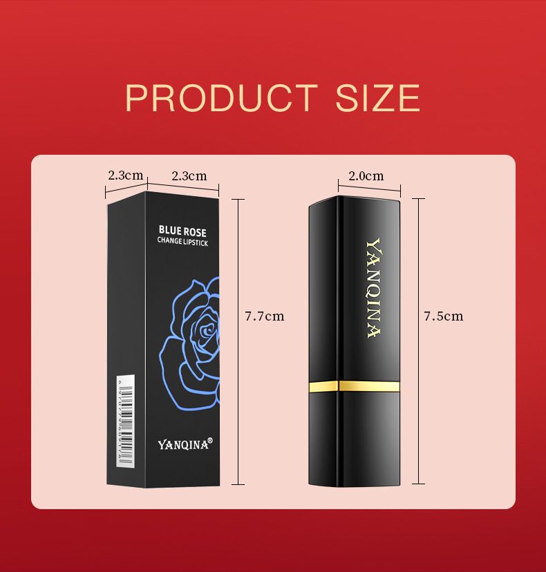 New YANQINA Blue Fairy Lipstick Warm Gradient Thousand Person Thousand Color Hold Makeup Color Display Non Stick Cup Lipstick_voghion.com