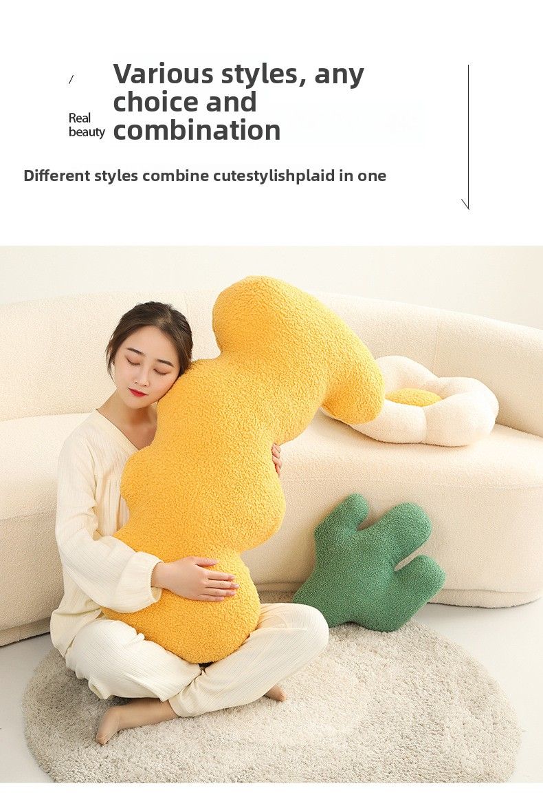 Cuscino decorativo morbido per dormire sul fianco di una ragazza, modello di divano per la casa in stile minimalista Ins Flower_voghion.com