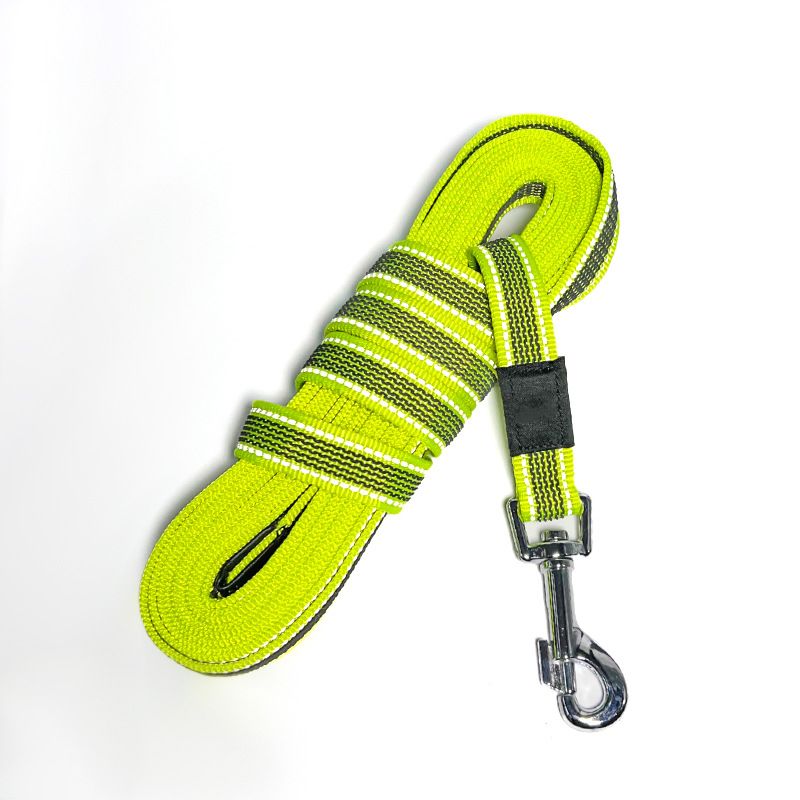 Pet Control 5/10/ 15m Anti-Slip Reflective Tracking Rope Black Back Malinois Dog Training Leash_voghion.com