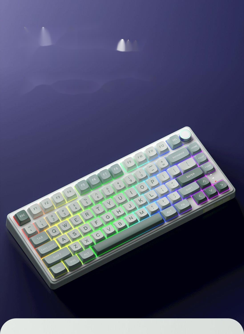 Dritte Scheinprüfung Drahtlose Bluetooth Mechanische Tastatur Hot Plug RGB Hintergrundbeleuchtung Weibliche Hohe_voghion.com