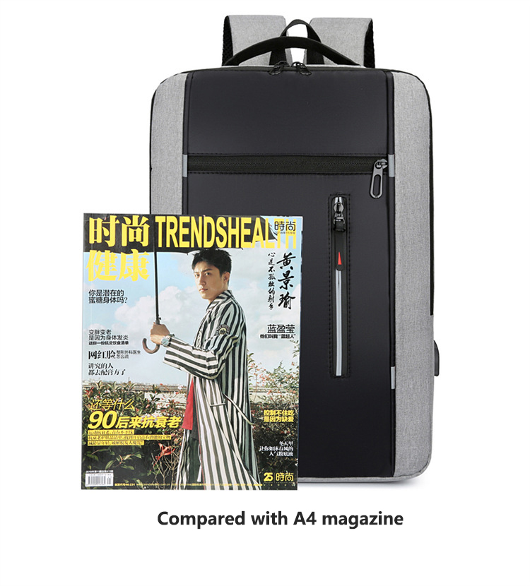 Sac à dos élégant pour hommes USB charge école sac à dos 15.6 pouces sac à dos pour ordinateur portable mâle livre sac sacs à dos étanche hommes sac à dos_voghion.com