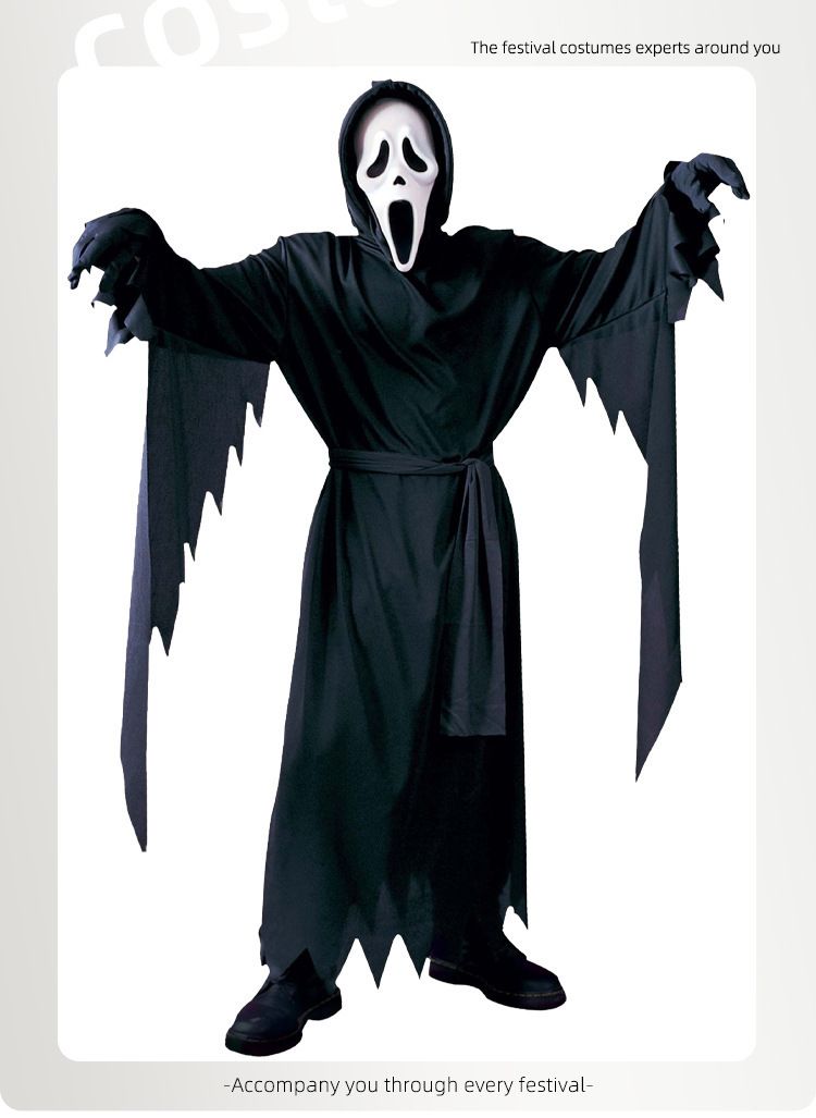 Disfraz de Halloween para niños y adultos, disfraz de película de terror, cosplay, daga aterradora, cuchillo, atuendo_voghion.com