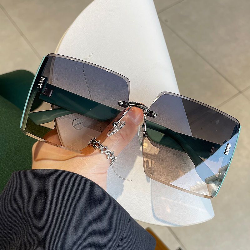 Summer Brown Sunglasses For Women With High Sense Ins Big Face And Thin New Sunglasses Show Small Face And UV Protection_voghion.com