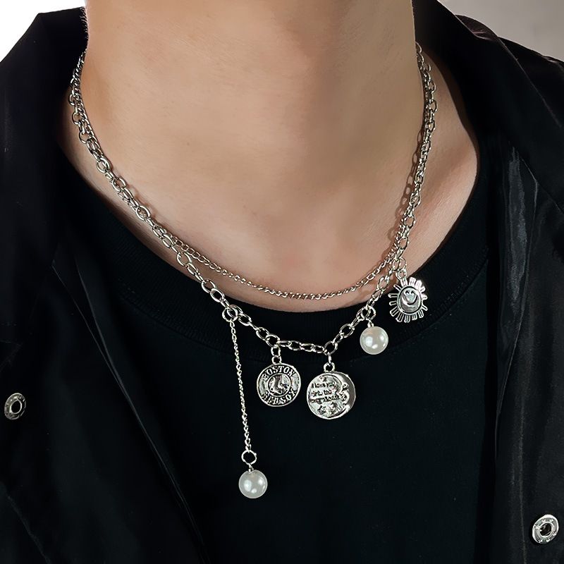 Collier ras du cou de niche hip-hop polyvalent haut de gamme en chaîne cubaine de style neutre minimaliste en zircon croisé_voghion.com