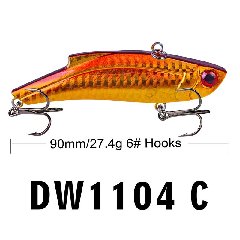 Esca da lancio lunga 27,4 g 9 cm in plastica VIB Jig Lead Fish DW1104 Esca di simulazione_voghion.com