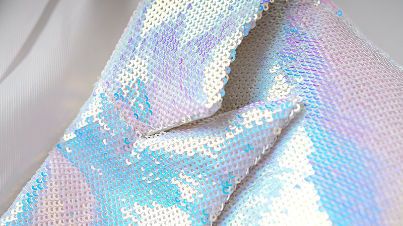 Women's sequined mid-length tops, suit jackets, shorts BLING BLING colorful sequined trousers_voghion.com