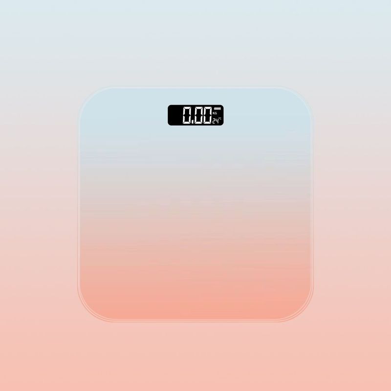 New Gradient Home Smart Electronic LCD Display Rechargeable Bluetooth Fat Body Scale Professional Weighing Weight Loss_voghion.com