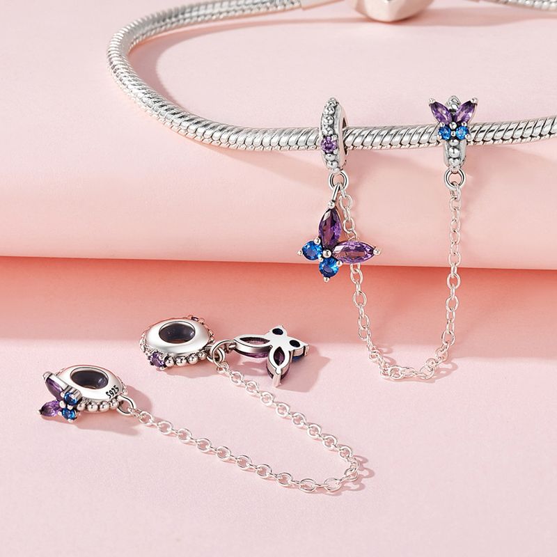 Gioielli da donna in argento sterling 925 con perline, di alta qualità, a forma di farfalla, fai da te, accessori per gioielli, pendenti_voghion.com