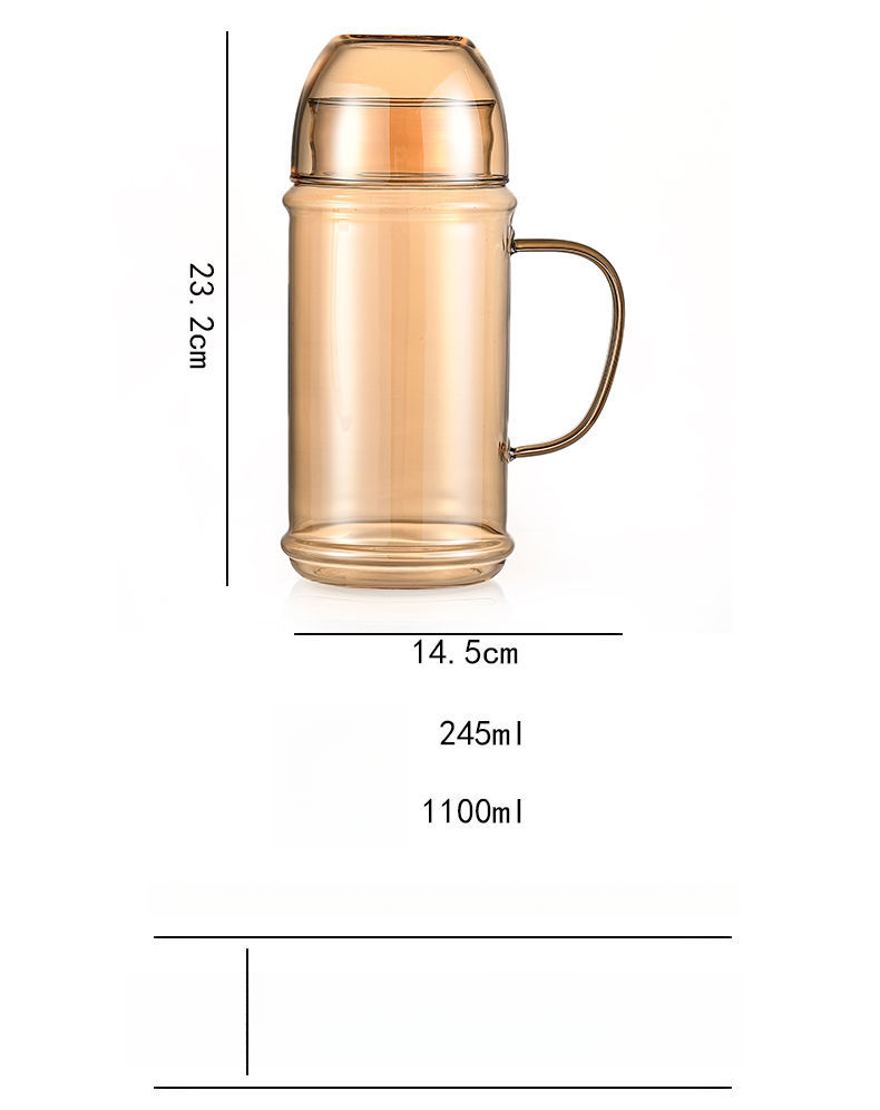 Heat-resistant High Borosilicate Large Capacity Single-person Drinking Glass Cup Office Student Personal Use Cold Water_voghion.com
