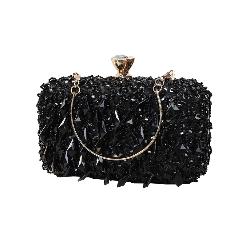 Fashion Handmade Beaded Handbag Socialite Dress Women's Banquet Evening Bag_voghion.com