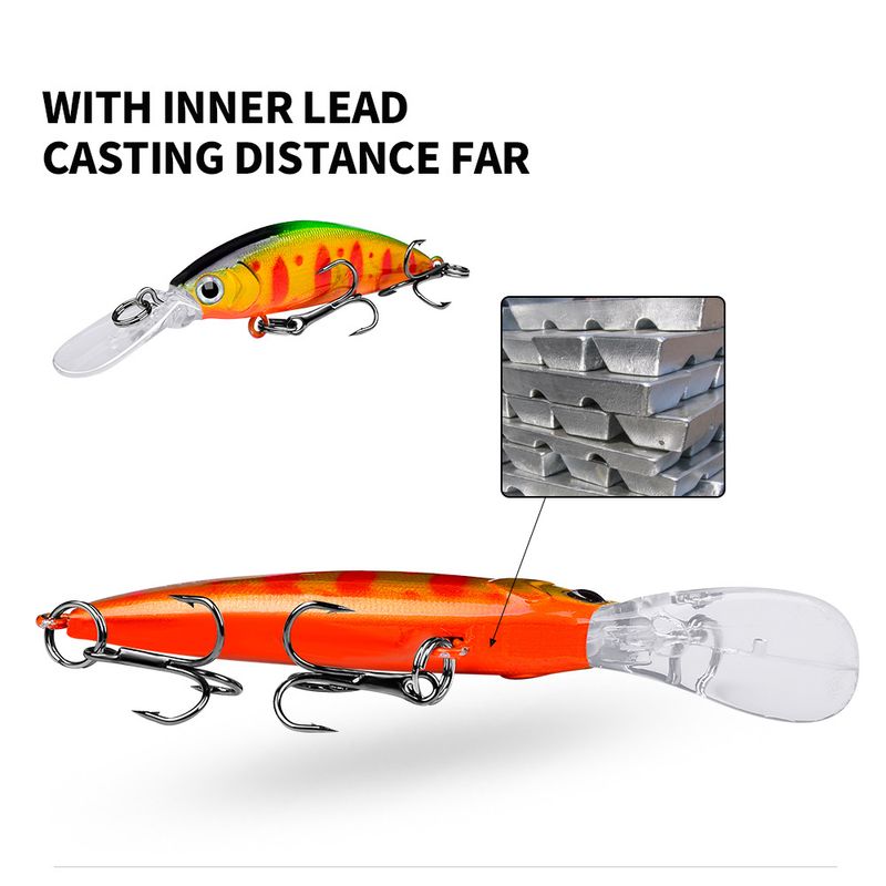 Long Casting Lure Hard Freshwater Bait Sinking Minnow 5.5g/7cm For Sunfish And Bass_voghion.com