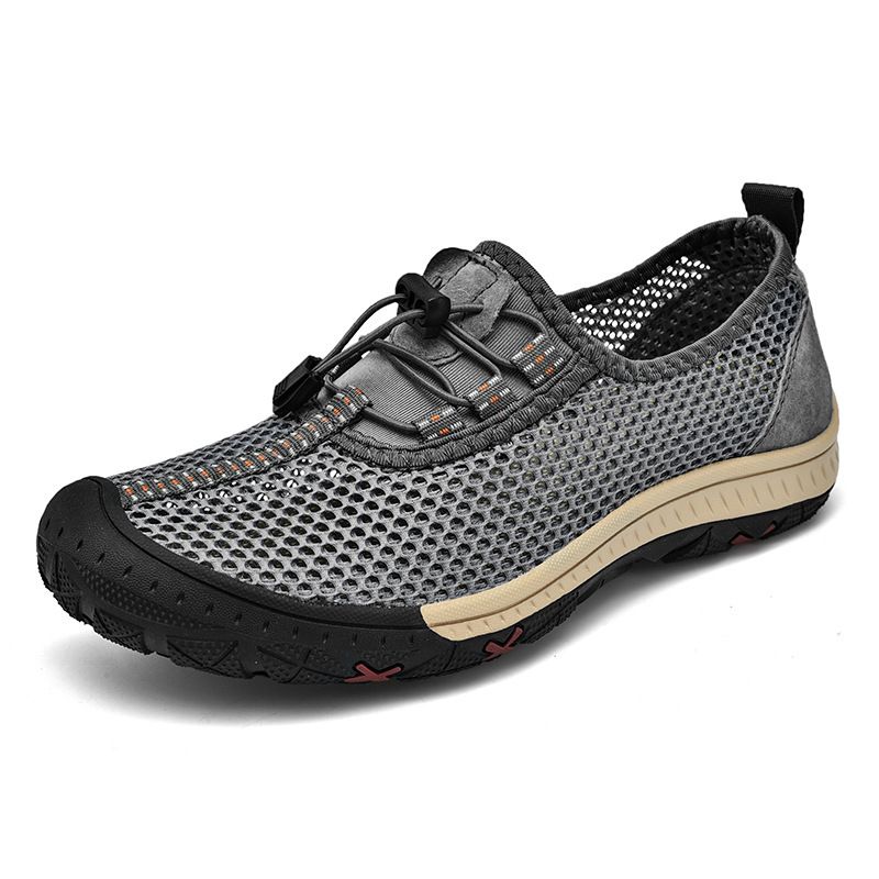 Unbeatable Quality Italian Leak Collection Walking Flying Woven Sports Men's Breathable Mesh Shoes, One Foot Kick_voghion.com