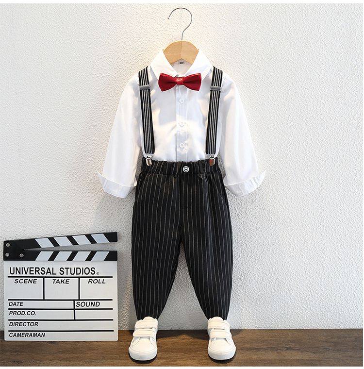 Jungen Anzug Set Baby Blumenmädchen Hochzeitskleid Kinder Kleiner Anzug Junge Hübsches Britisches Klavier Performance Kostüm_voghion.com