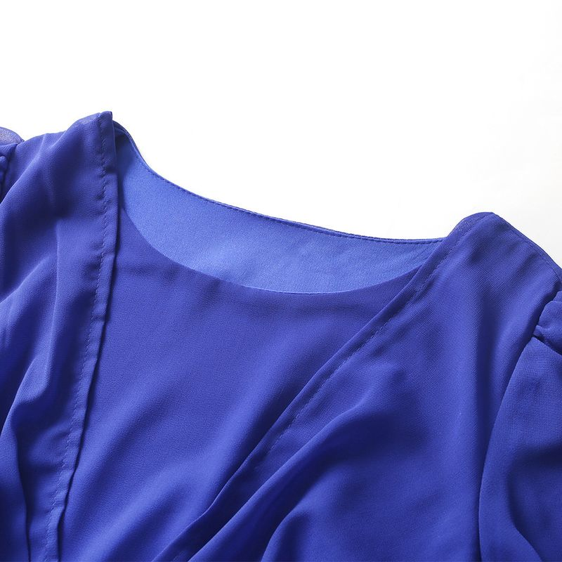 Kadın giyim kadın elbise düz renk şifon çivili tunik elbise Müslüman Abaya_voghion.com