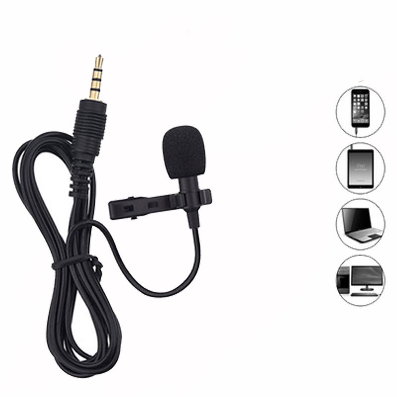 Mini mini-mikrofoninspelning direktsändning liten mikrofon rundstrålande nationell mobiltelefon Karaoke halsbandsmikrofon_voghion.com