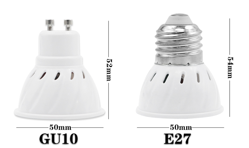 3Pcs/Lot GU10 MR16 LED E27 E14 LED Lamp Spotlight Bulb AC 220V 240V 48 60 80 LEDs Bombillas Ampoule Lamparas LED Bulb Indoor_voghion.com