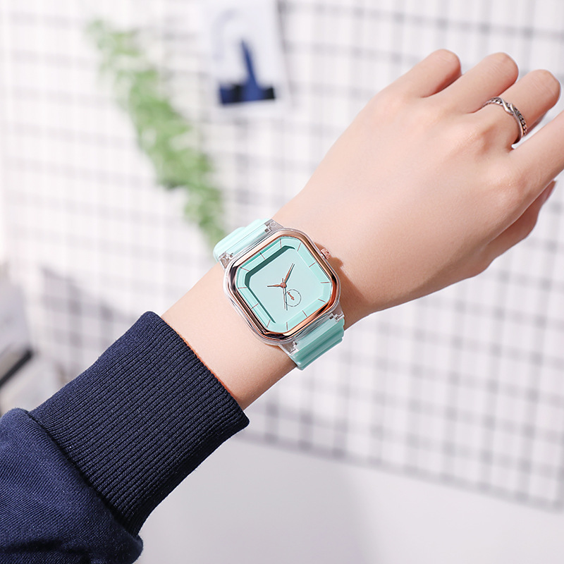 Orologio in silicone Macaron con cinturino per studenti, primavera/estate 2022, alla moda e minimalista_voghion.com