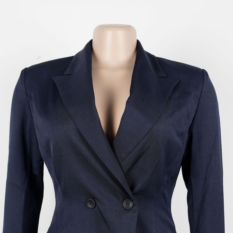 Elegantes Büroanzug-Set für Damen – Slim-Fit-Blazer und Hose mit hoher Taille für den beruflichen Weg zur Arbeit (Marineblau, Weinrot, Blaugrün)_voghion.com