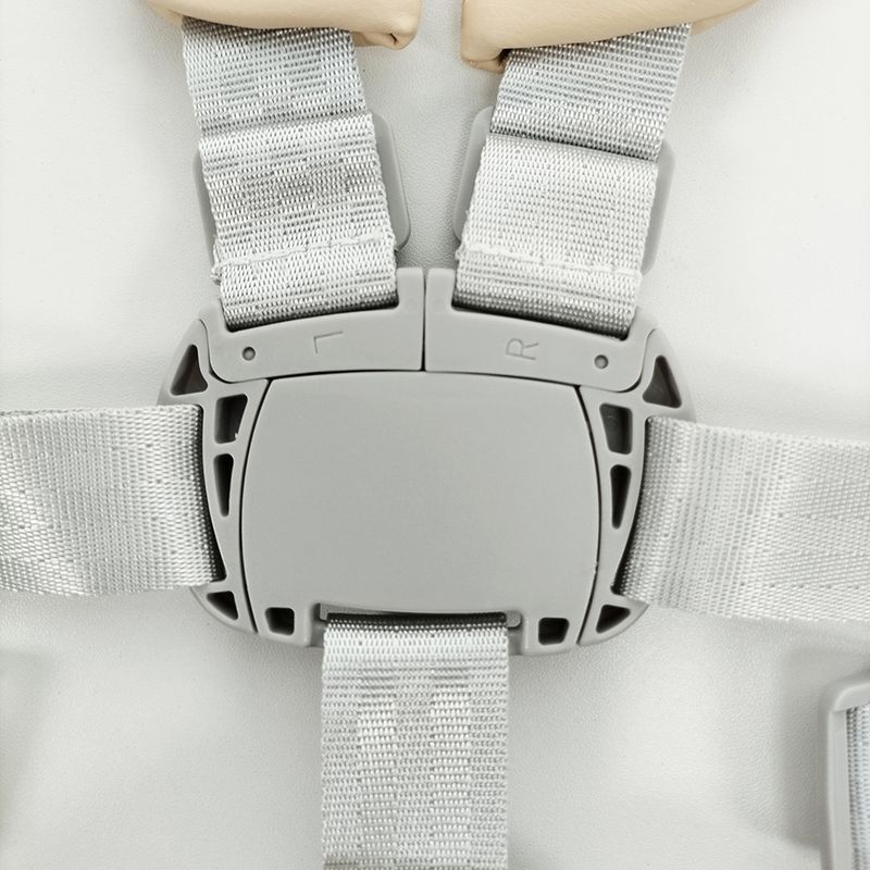 Babygurt fir Buggy Iessstull Héichstull 5-Punkt Sécherheetsgurt Längt justierbar PU Lieder Schëller Schrëttpolster Universal_voghion.com