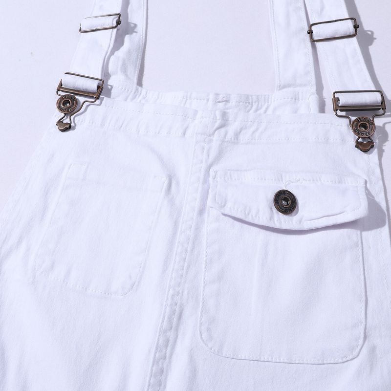 New denim overalls slim fit men's trousers overalls_voghion.com
