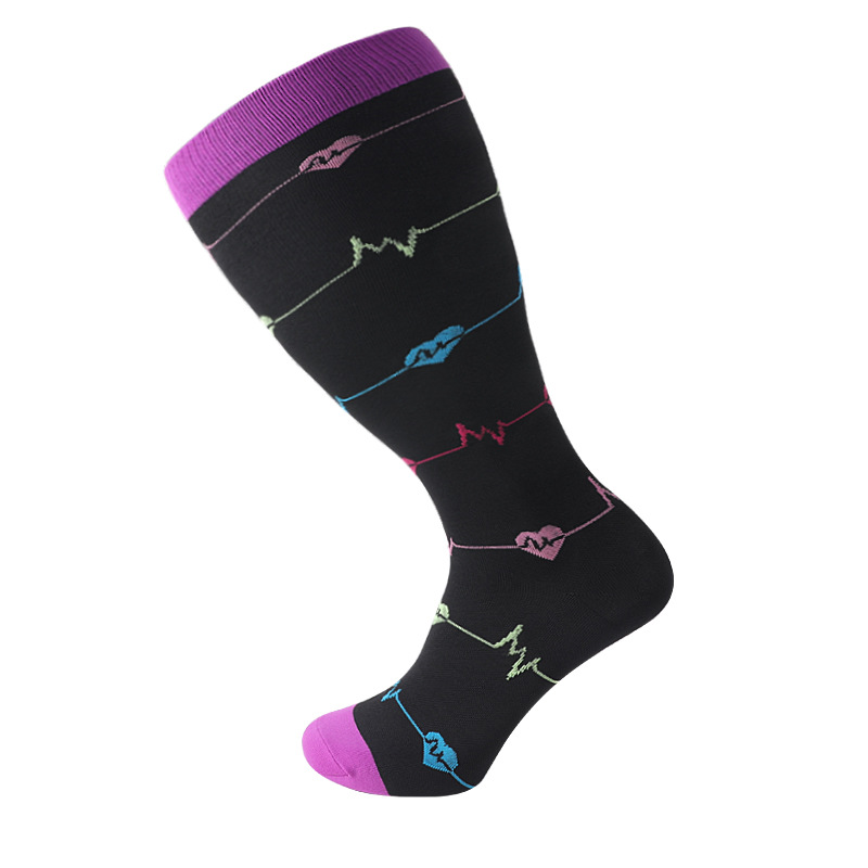 2025d Plus Size American Vein Level 2 Elastic Compression Obesity Socks_voghion.com