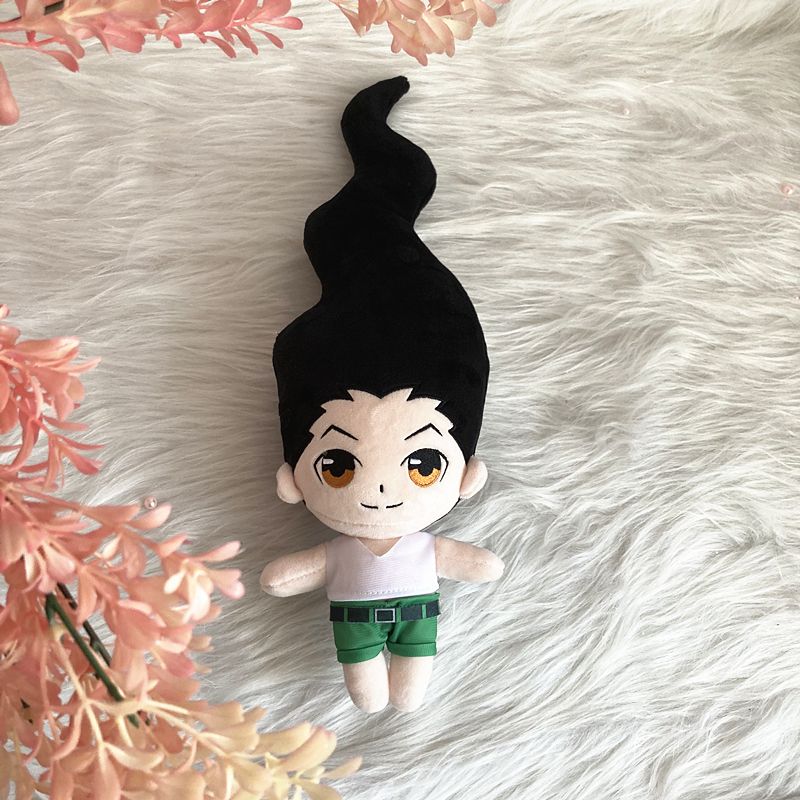 Muñeco de peluche de Anime Hunter X Hunter, Hisoka, Killua, Zoldyck, Gon, almohada de peluche suave y adorable, regalo para niños de 20 cm_voghion.com