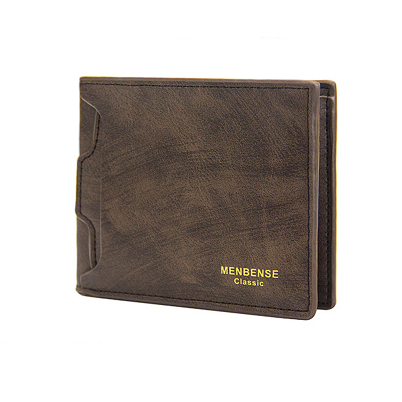 Kjiuyou Men Wallet Slim Multi-slots Short Frosted Large Capacity Detachable Card Holder Leather Bi-fold Male Business Pocket Wallet Daily Use_voghion.com