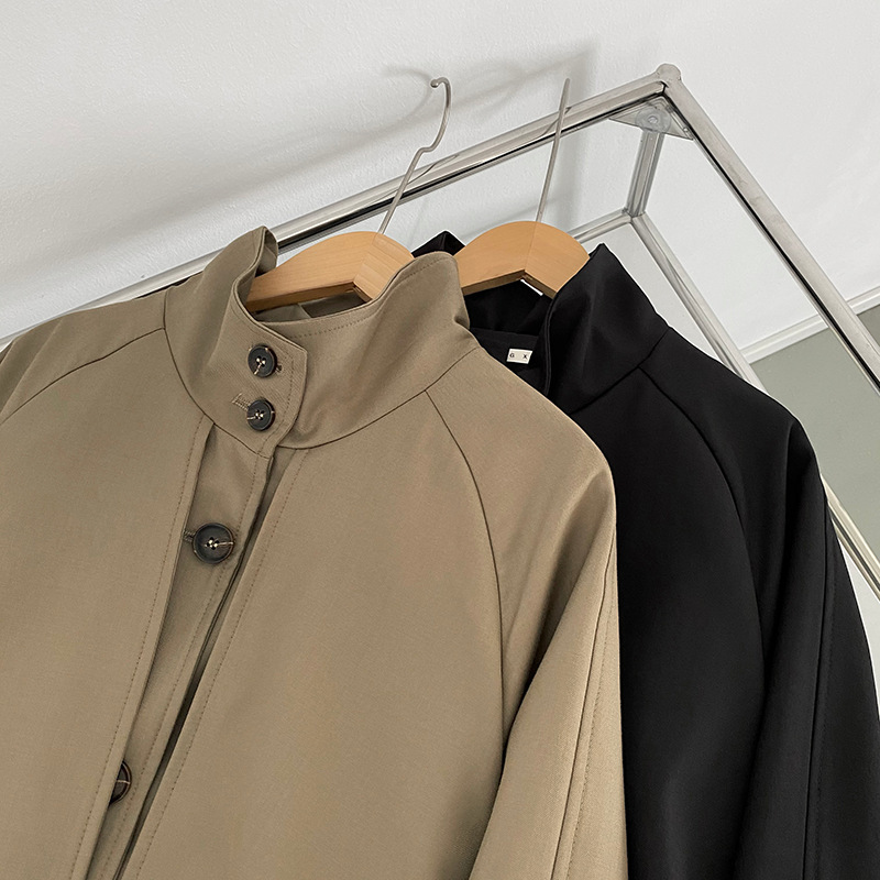 Kleiner, lockerer Trenchcoat mit modischem Temperament für Damen_voghion.com