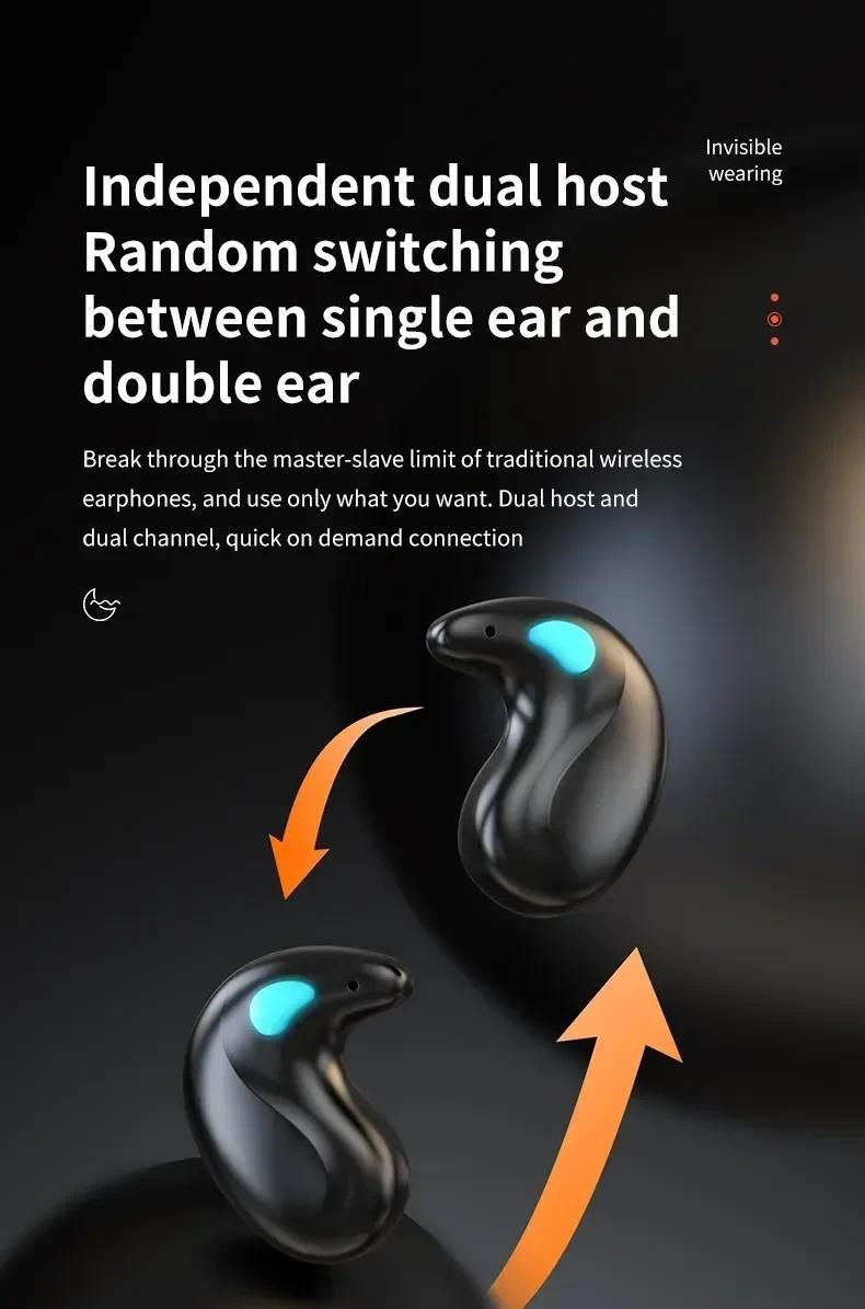 X55 Wireless Headphones Ear Hooks Bluetooth Earphones Bass Noise Reduction Earbuds HiFi Stereo Headsets_voghion.com