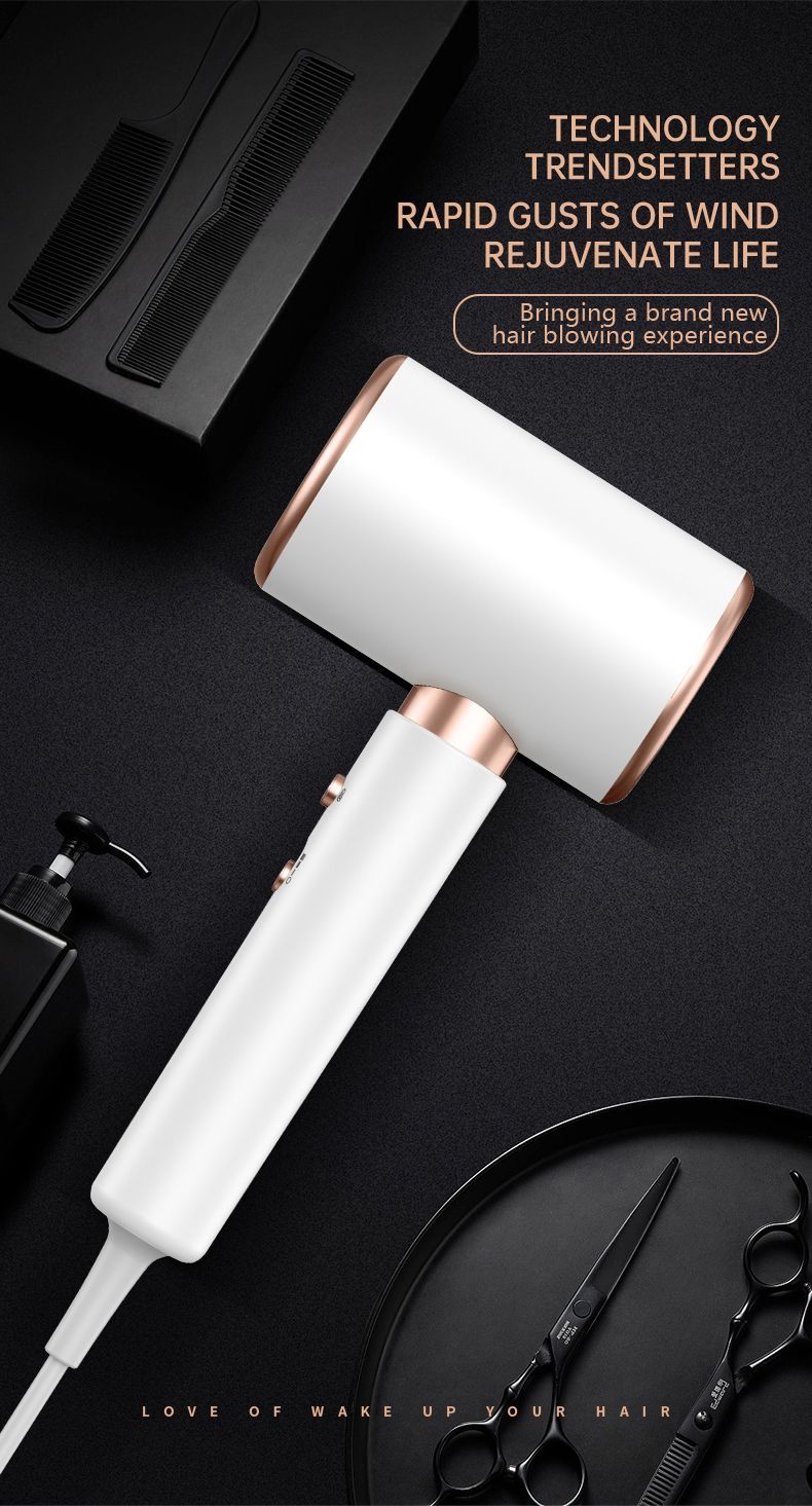 Hair Dryer, High-Speed Electric Turbine Airflow, Low Noise, Constant Temperature And Quick Drying, Suitable For Home Salons._voghion.com