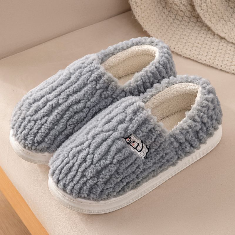 Lidani Baumwolle Frauen Im Winter 2025 Neue Indoor Hause Tasche Mit Rutschfeste Und Warme Plüsch Hausschuhe Für Männer_voghion.com