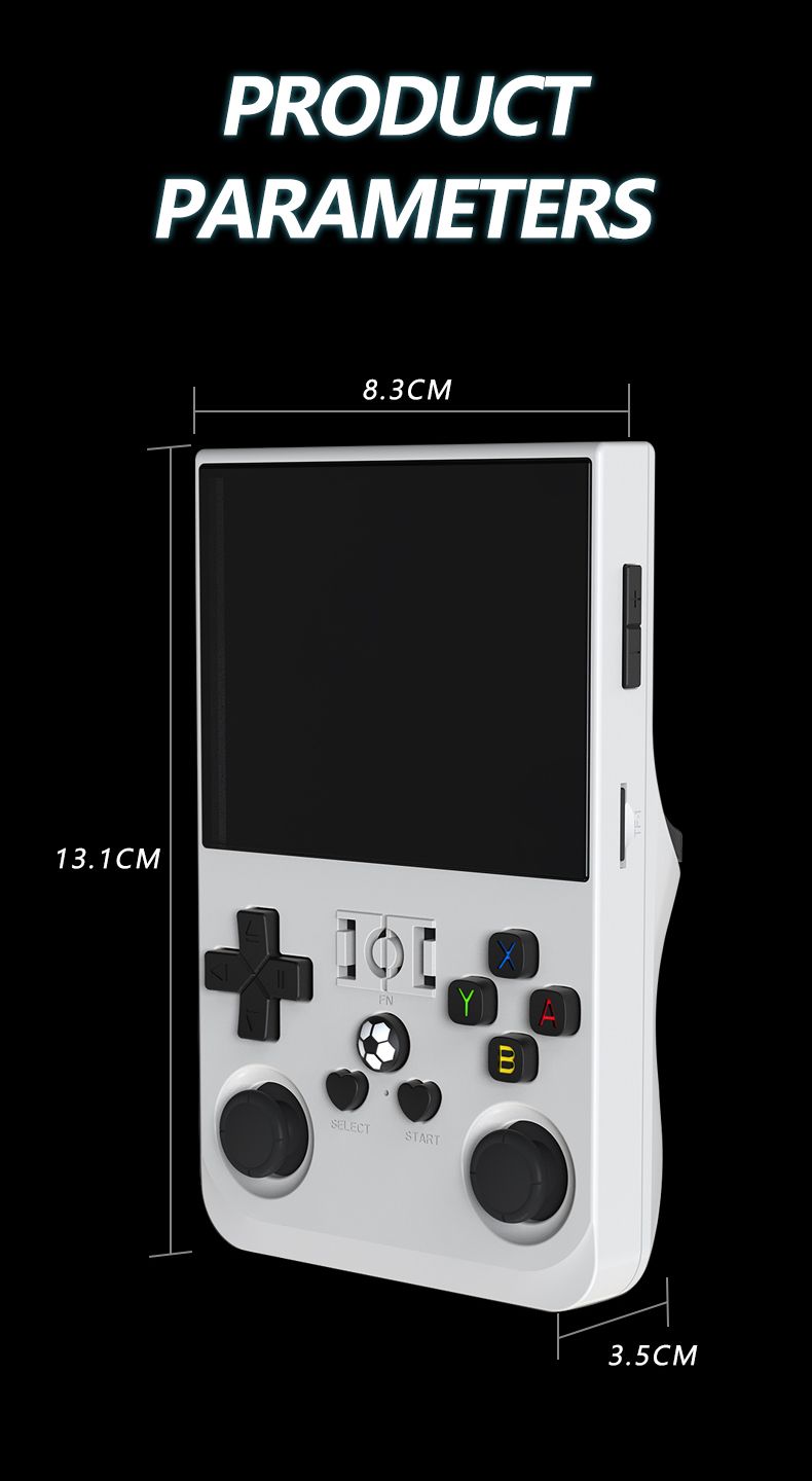 Open Source R36 MAX Retro-Handheld-Spielkonsole Linux-System 3,5-Zoll-IPS-Bildschirm Tragbarer Pocket-Videoplayer 128 GB_voghion.com