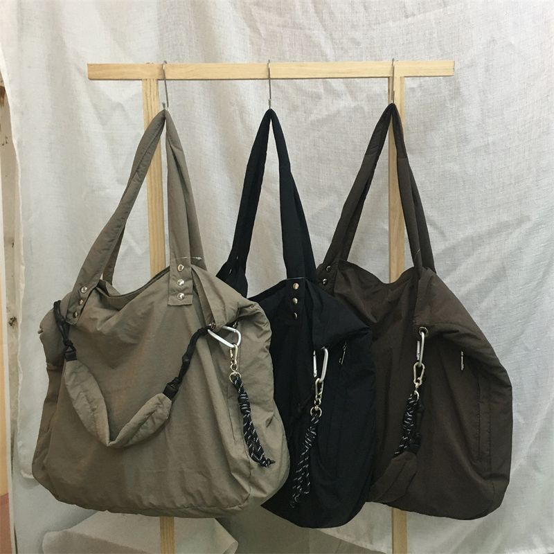 Sac fourre-tout en toile pour femme, grande capacité, décontracté, à bandoulière, tendance, 2025_voghion.com